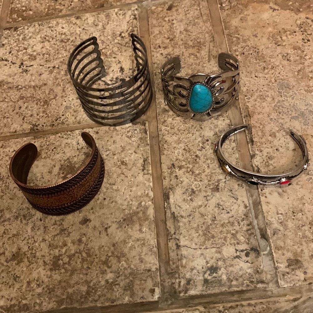 4 cuff bracelets